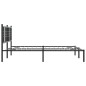vidaXL Estructura de cama con cabecero metal negro 160x200 cm vidaXL Estructura de cama con cabecero metal negro 160x200 cm