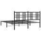 vidaXL Estructura de cama con cabecero metal negro 160x200 cm vidaXL Estructura de cama con cabecero metal negro 160x200 cm