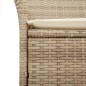 vidaXL Sillas de jardín con cojín 2 uds ratán PE beige y madera acacia vidaXL Sillas de jardín con cojín 2 uds ratán PE beige y madera acacia