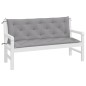 vidaXL Cojines de banco de jardín 2 uds tela Oxford gris 150x50x7 cm vidaXL Cojines de banco de jardín 2 uds tela Oxford gris 150x50x7 cm