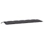 vidaXL Cojines de banco de jardín 2 uds antracita 180x50x7 cm vidaXL Cojines de banco de jardín 2 uds antracita 180x50x7 cm