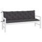 vidaXL Cojines de banco de jardín 2 uds antracita 180x50x7 cm vidaXL Cojines de banco de jardín 2 uds antracita 180x50x7 cm