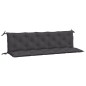 vidaXL Cojines de banco de jardín 2 uds antracita 180x50x7 cm vidaXL Cojines de banco de jardín 2 uds antracita 180x50x7 cm