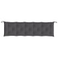 vidaXL Cojines de banco de jardín 2 uds antracita 180x50x7 cm vidaXL Cojines de banco de jardín 2 uds antracita 180x50x7 cm