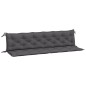 vidaXL Cojines de banco de jardín 2 uds antracita 200x50x7 cm vidaXL Cojines de banco de jardín 2 uds antracita 200x50x7 cm