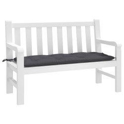 vidaXL Cojín de banco de jardín tela Oxford gris antracita 120x50x7 cm