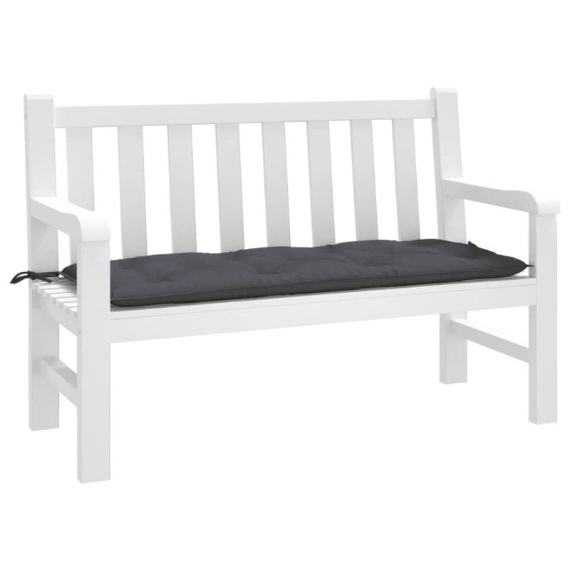 vidaXL Cojín de banco de jardín tela Oxford gris antracita 120x50x7 cm vidaXL Cojín de banco de jardín tela Oxford gris antracita 120x50x7 cm