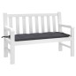 vidaXL Cojín de banco de jardín tela Oxford gris antracita 120x50x7 cm vidaXL Cojín de banco de jardín tela Oxford gris antracita 120x50x7 cm