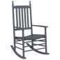 vidaXL Mecedoras con asiento curvo 2 uds madera álamo maciza gris vidaXL Mecedoras con asiento curvo 2 uds madera álamo maciza gris