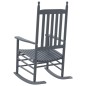 vidaXL Mecedoras con asiento curvo 2 uds madera álamo maciza gris vidaXL Mecedoras con asiento curvo 2 uds madera álamo maciza gris