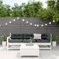 vidaXL Set muebles jardín 4 pzas con cojines madera maciza pino blanco vidaXL Set muebles jardín 4 pzas con cojines madera maciza pino blanco