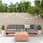 vidaXL Juego de muebles jardín 4 pzas y cojines madera abeto Douglas vidaXL Juego de muebles jardín 4 pzas y cojines madera abeto Douglas