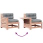 vidaXL Juego de muebles jardín 4 pzas y cojines madera abeto Douglas vidaXL Juego de muebles jardín 4 pzas y cojines madera abeto Douglas