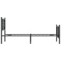 vidaXL Estructura de cama con cabecero y estribo metal negro 80x200 cm