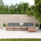 vidaXL Juego de muebles jardín 5 pzas y cojines madera abeto Douglas vidaXL Juego de muebles jardín 5 pzas y cojines madera abeto Douglas