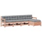 vidaXL Juego de muebles jardín 5 pzas y cojines madera abeto Douglas vidaXL Juego de muebles jardín 5 pzas y cojines madera abeto Douglas