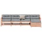 vidaXL Juego de muebles jardín 5 pzas y cojines madera abeto Douglas vidaXL Juego de muebles jardín 5 pzas y cojines madera abeto Douglas