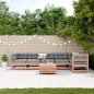 vidaXL Juego de muebles jardín 7 pzas y cojines madera abeto Douglas vidaXL Juego de muebles jardín 7 pzas y cojines madera abeto Douglas