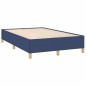 vidaXL Cama box spring con colchón tela azul 120x190 cm