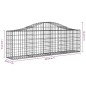vidaXL Cestas de gaviones 5 uds forma de arco hierro 200x30x60/80 cm vidaXL Cestas de gaviones 5 uds forma de arco hierro 200x30x60/80 cm