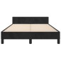 vidaXL Estructura de cama con cabecero terciopelo negro 120x190 cm vidaXL Estructura de cama con cabecero terciopelo negro 120x190 cm