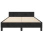 vidaXL Estructura de cama con cabecero terciopelo negro 120x190 cm vidaXL Estructura de cama con cabecero terciopelo negro 120x190 cm