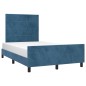 vidaXL Estructura cama con cabecero terciopelo azul oscuro 120x190 cm vidaXL Estructura cama con cabecero terciopelo azul oscuro 120x190 cm