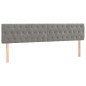 vidaXL Estructura cama con cabecero terciopelo gris claro 120x190 cm vidaXL Estructura cama con cabecero terciopelo gris claro 120x190 cm