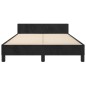 vidaXL Estructura de cama con cabecero terciopelo negro 120x190 cm vidaXL Estructura de cama con cabecero terciopelo negro 120x190 cm