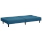 vidaXL Juego de sofás 2 piezas terciopelo azul vidaXL Juego de sofás 2 piezas terciopelo azul
