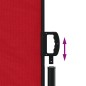 vidaXL Toldo lateral retráctil rojo 100x1000 cm vidaXL Toldo lateral retráctil rojo 100x1000 cm