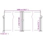 vidaXL Toldo lateral retráctil crema 100x1000 cm vidaXL Toldo lateral retráctil crema 100x1000 cm
