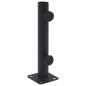 vidaXL Base de sombrilla para mástil de Ø32/34/38 mm acero negro mate vidaXL Base de sombrilla para mástil de Ø32/34/38 mm acero negro mate
