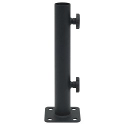 vidaXL Base de sombrilla para mástil de Ø32/34/38 mm acero negro mate