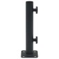 vidaXL Base de sombrilla para mástil de Ø32/34/38 mm acero negro mate vidaXL Base de sombrilla para mástil de Ø32/34/38 mm acero negro mate