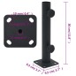 vidaXL Base de sombrilla para mástil de Ø32/34/38 mm acero negro mate vidaXL Base de sombrilla para mástil de Ø32/34/38 mm acero negro mate