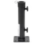 vidaXL Base de sombrilla para mástil de Ø38/48 mm acero negro mate vidaXL Base de sombrilla para mástil de Ø38/48 mm acero negro mate
