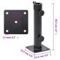 vidaXL Base de sombrilla para mástil de Ø38/48 mm acero negro mate vidaXL Base de sombrilla para mástil de Ø38/48 mm acero negro mate