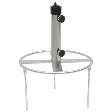 vidaXL Base de sombrilla con estacas de suelo acero Ø38/48 mm