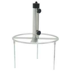 vidaXL Base de sombrilla con estacas de suelo acero Ø38/48 mm