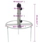 vidaXL Base de sombrilla con estacas de suelo acero Ø38/48 mm