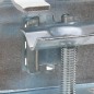 vidaXL Abrazaderas de sombrilla de balcón 2 uds acero galvanizado 32mm vidaXL Abrazaderas de sombrilla de balcón 2 uds acero galvanizado 32mm