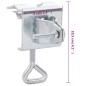 vidaXL Abrazaderas de sombrilla de balcón 2 uds acero galvanizado 32mm vidaXL Abrazaderas de sombrilla de balcón 2 uds acero galvanizado 32mm