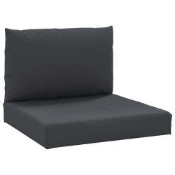 vidaXL Cojines para palets 2 unidades tela Oxford negro