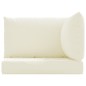 vidaXL Cojines para palets 3 unidades tela Oxford blanco crema vidaXL Cojines para palets 3 unidades tela Oxford blanco crema