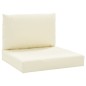 vidaXL Cojines para palés 2 unidades tela Oxford blanco crema vidaXL Cojines para palés 2 unidades tela Oxford blanco crema