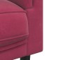 vidaXL Juego de sofás con cojines 3 piezas terciopelo rojo tinto vidaXL Juego de sofás con cojines 3 piezas terciopelo rojo tinto