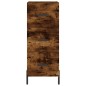 vidaXL Aparador de madera contrachapada roble ahumado 34,5x34x180 cm vidaXL Aparador de madera contrachapada roble ahumado 34,5x34x180 cm