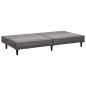 vidaXL Juego de sofás 2 piezas cuero sintético gris vidaXL Juego de sofás 2 piezas cuero sintético gris