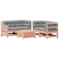 vidaXL Juego de muebles jardín 5 pzas y cojines madera abeto Douglas vidaXL Juego de muebles jardín 5 pzas y cojines madera abeto Douglas